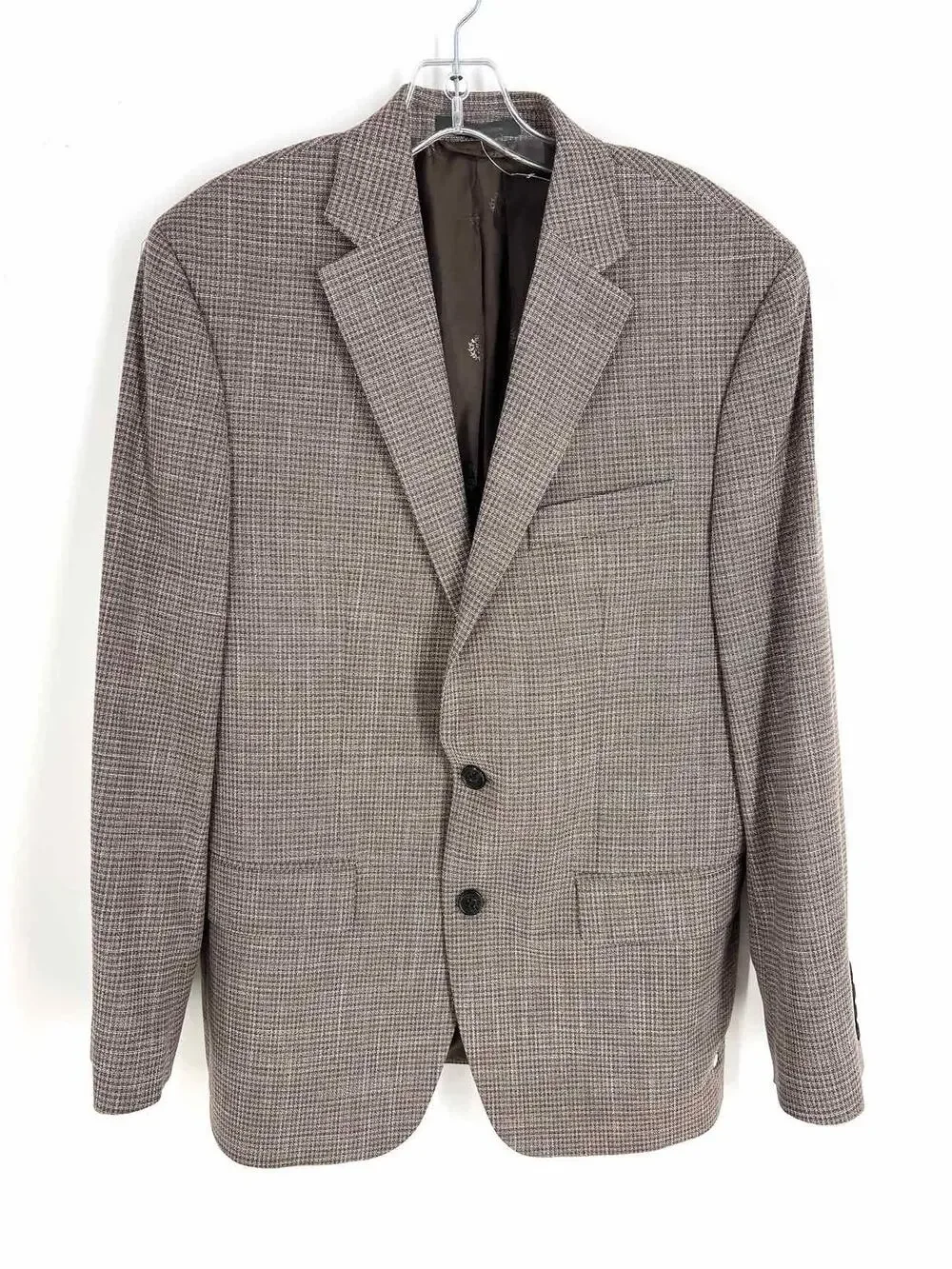 Lauren Ralph Lauren Size 40R Brown/White Plaid Men's Sports Coat- Men's